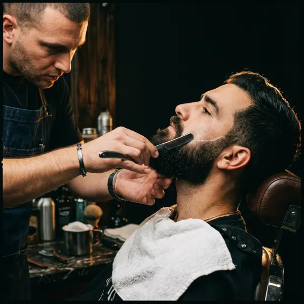 Contour de barbe au rasoir 😄